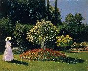 Claude Monet Jeanne Marguerite Lecadre in the Garden Sainte Adresse Spain oil painting artist